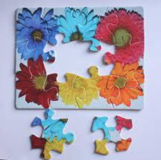 12 Piece Flower Puzzle